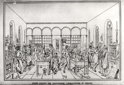 View of the Chemistry Laboratory of Baron Justus von Liebig at Giessen by Carl Friedrich Wilhelm Trautschold